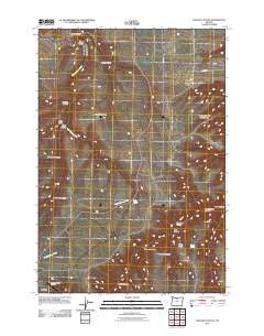 2011 Map of Macken Canyon, 2011 Print