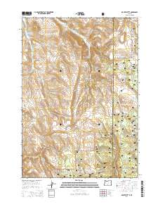 2014 Map of Mackey Butte, 2014 Print