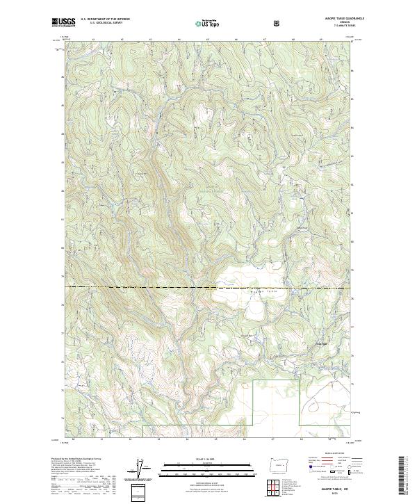 2023 Map of Magpie Table, 2023 Print