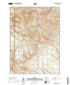 2020 Map of Mahogany Butte, 2020 Print