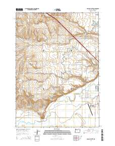 2014 Map of Malheur Butte, 2014 Print