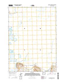 2014 Map of Malheur Lake West, 2014 Print
