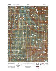 2011 Map of Marion Forks, 2011 Print