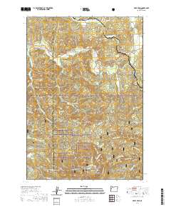 2020 Map of Marys Peak, 2020 Print