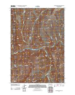 2011 Map of Masiker Mountain, 2011 Print