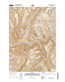 2014 Map of Masiker Mountain, 2014 Print