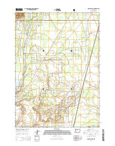 2014 Map of Masten Butte, 2014 Print