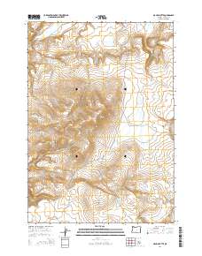 2014 Map of Maupin Butte, 2014 Print