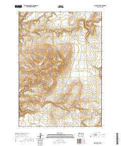 2020 Map of Maupin Butte, 2020 Print