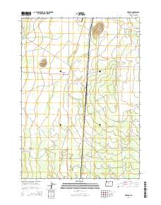 2014 Map of Mazama, 2014 Print