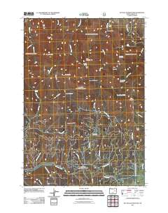 2011 Map of McClellan Mountain, 2011 Print