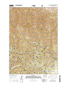 2014 Map of McClellan Mountain, 2014 Print