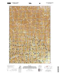 2020 Map of McClellan Mountain, 2020 Print