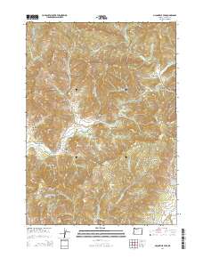 2014 Map of McConville Peak, 2014 Print