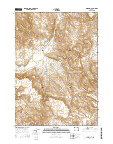2014 Map of McEwen Butte, 2014 Print