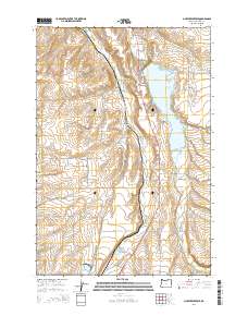 2014 Map of McKay Reservoir, 2014 Print