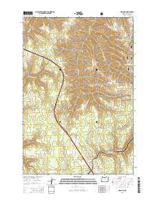 2014 Map of Meacham, 2014 Print