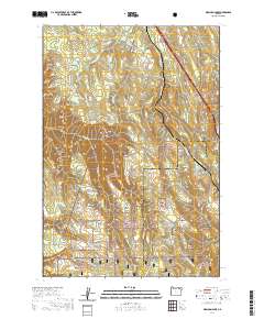 2020 Map of Meacham Lake, 2020 Print