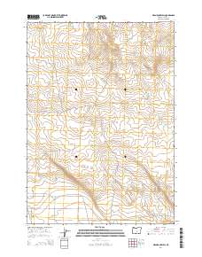 2014 Map of Mean Rock Well, 2014 Print