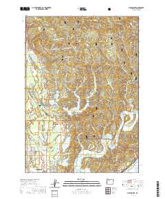 2020 Map of Mercer Lake, 2020 Print