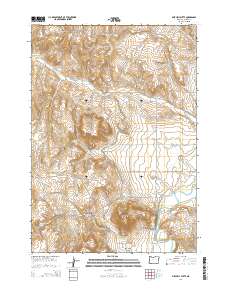 2014 Map of Mitchell Butte, 2014 Print