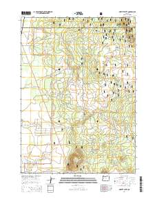 2014 Map of Moffitt Butte, 2014 Print
