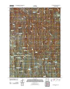 2011 Map of Monument Peak, 2011 Print