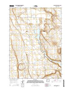 2014 Map of Moon Reservoir, 2014 Print