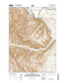2014 Map of Moores Hollow, 2014 Print