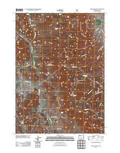 2011 Map of Morgan Butte, 2011 Print