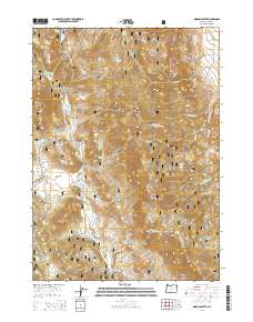 2014 Map of Morgan Butte, 2014 Print