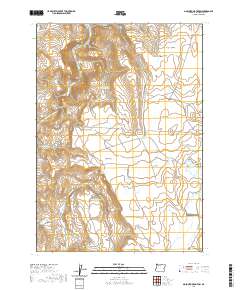 2020 Map of Mosquito Mountain, 2020 Print
