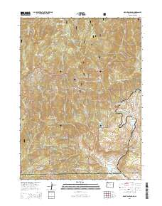 2014 Map of Mount Ashland, 2014 Print
