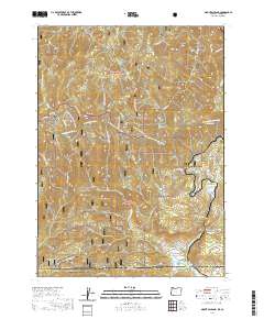 2020 Map of Mount Ashland, 2020 Print