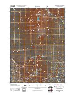 2011 Map of Mount Bachelor, 2011 Print
