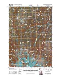 2011 Map of Mount Hood North, 2011 Print