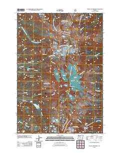 2011 Map of Mount Jefferson, 2011 Print