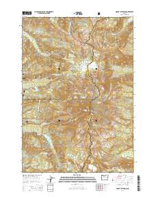 2014 Map of Mount Jefferson, 2014 Print