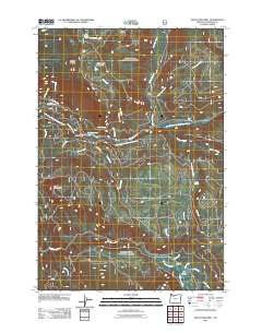 2011 Map of Mount Mitchell, 2011 Print
