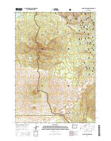 2014 Map of Mount Washington, 2014 Print