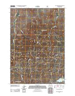 2011 Map of Mule Deer Ridge, 2011 Print