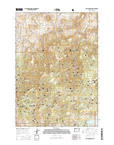 2014 Map of Mule Deer Ridge, 2014 Print