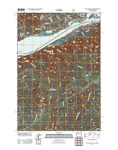 2011 Map of Multnomah Falls, 2011 Print
