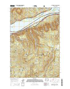 2014 Map of Multnomah Falls, 2014 Print