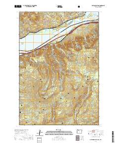 2020 Map of Multnomah Falls, 2020 Print