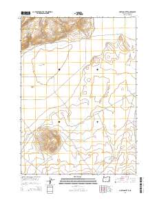 2014 Map of Mustang Butte, 2014 Print