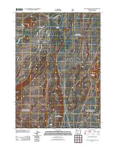 2011 Map of Muttonchop Butte, 2011 Print