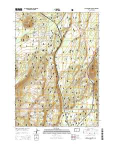 2014 Map of Muttonchop Butte, 2014 Print