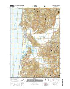 2014 Map of Nestucca Bay, 2014 Print