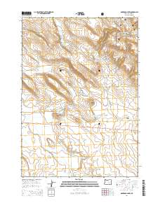 2014 Map of Oakerman Lakes, 2014 Print